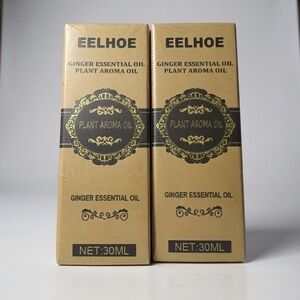 2-Pcs Ginger Essential Oil – Lymphatic Drainage & Massage Oil for All Skin (30ml